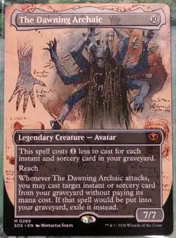 The Dawning Archaic (Borderless) - MTG - Secrets of Strixhaven - NM - English - Image 1