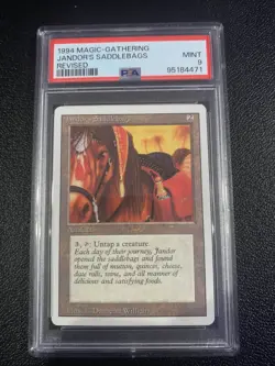MTG Magic the Gathering Revised Jandor's Saddlebags PSA MINT 9 - Image 1