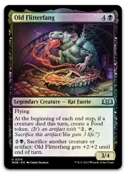 Old Flitterfang #316 (Foil) (NM) Wilds of Eldraine WOE Magic MTG - Image 1