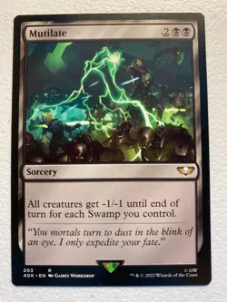 MTG 1x Mutilate # 203 Universes Beyond Warhammer 40000 Magic the Gathering x1 NM - Image 1