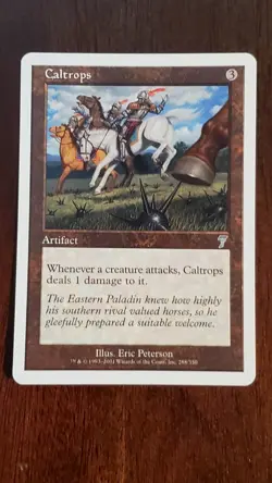 Caltrops Seventh Edition 7th EX/LP #288 MTG Magic the Gathering Uncommon - Image 1