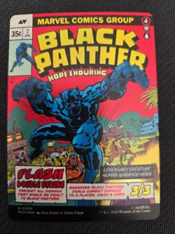 MtG MSH -King T'Challa/Black Panther, Hope Enduring -Borderless -0399 Foil NM!👀 - Image 2