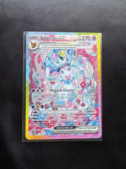 Pokemon Sylveon ex 156/131 Prismatic Evolutions Holo special illustration Rare - Image 3