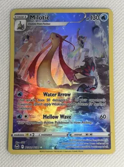 Pokemon Sword & Shield Silver Tempest Trainer Gallery Milotic Full Art TG02/TG30 - Image 1