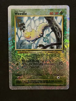 Weedle Reverse Holo 99/110 Pokemon Legendary Collection Common 2002 - HP - Image 1