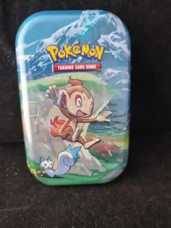 Pokemon TCG Sinnoh Stars Mini Tin Chimchar & Pachirisu New and Sealed. - Image 2