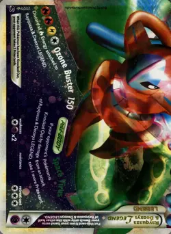 Rayquaza & Deoxys LEGEND 90/90 LEGEND HGSS Undaunted Pokemon Holo Lightly Played - Image 1