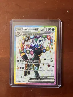 Umbreon ex SVP 176 Black Star Promo Holo Tera Pokemon Card Near Mint NM - Image 1