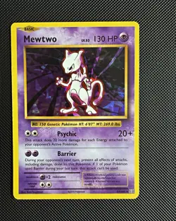 Pokemon TCG Mewtwo 51/108 Evolutions Holo Rare English 130 HP Basic 2016 - Image 1