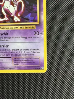 Pokemon TCG Mewtwo 51/108 Evolutions Holo Rare English 130 HP Basic 2016 - Image 4