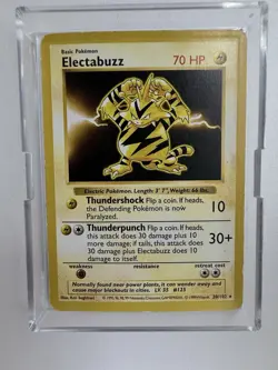 1999 POKEMON BASE SET #20/102 ELECTABUZZ REGULAR RARE 70HP UNLIMITED - Image 1