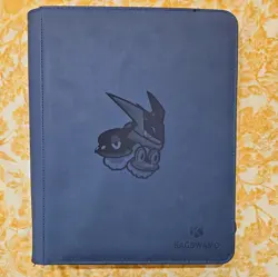 Pokemon Greninja, Froakie, Frogadier Laser Engraved Top Loader Binder w/ Charm - Image 1