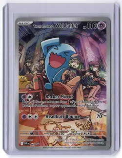 Team Rocket's Wobbuffet 203 Promo Holo NM Pokemon SV: Scarlet & Violet Promo Car - Image 1