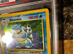 1999 POKEMON BASE SET UNLIMITED#2 BLASTOISE-HOLO PSA 7 - Image 4