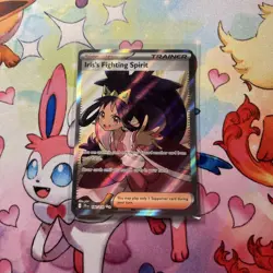 Pokemon Iris's Fighting Spirit - SV09: Journey Together (JTG) Holo 180/159 NM - Image 1