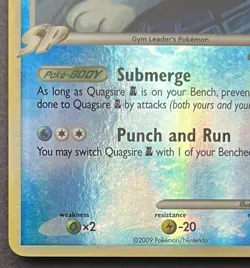 LP Quagsire GL 76/111 Reverse Holo Rising Rivals Authentic Pokemon Card - Image 5