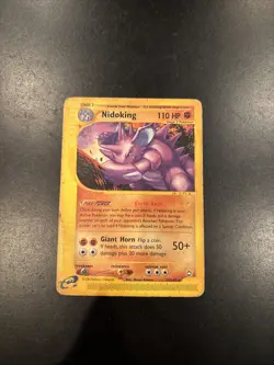 Pokemon TCG Aquapolis Nidoking 24/147 Rare Regular e-Card English 110HP Kimura - Image 1