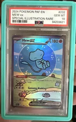 2024 POKEMON PAF EN-PALDEAN FATES #232 MEW EX SPECIAL ILLUSTRATION RARE - Image 1
