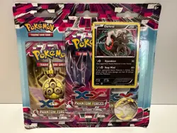 Pokemon XY Phantom Forces 3 Pack Blister Booster Darkrai Promo NEW - Image 1