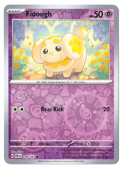 COSMOS REVERSE HOLO Fidough 038/091 - Pokemon Paldean Fates - Image 1