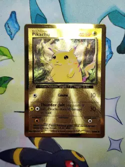 Pikachu Celebrations Gold Metal Card 58/102-Pokemon Ultra Premium Collection-NM - Image 1