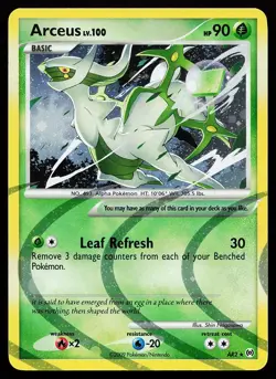Arceus AR2 Holo Rare Arceus Pokemon Card - Image 1