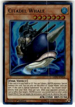Yu-Gi-Oh! - Citadel Whale - LEDU-EN016 - Ultra Rare - 1st Ed - NM/M - Image 1