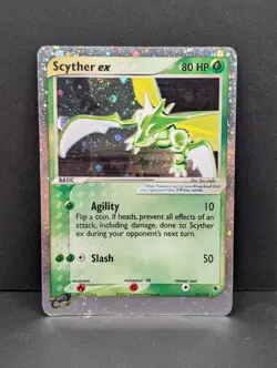 Scyther ex 102/109 Ruby and Sapphire Holo Ultra Rare Pokemon TCG Nintendo MP+ - Image 1