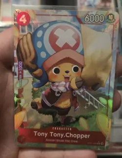 • Tony Tony.Chopper • ST21-008 Alt Art Parallel Holo One Piece TCG NM - Image 1