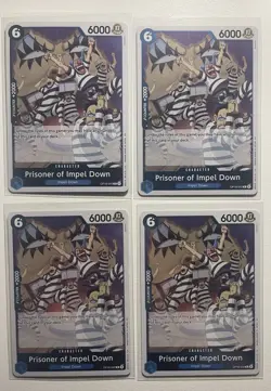 4x Prisoner of Impel Down OP16-042 The Time of Battle English One Piece Playset - Image 1