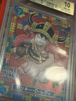 2025 One Piece Promo Japanese Monkey D Luffy PCC One Piece Day BGS 10 PRISTINE - Image 4