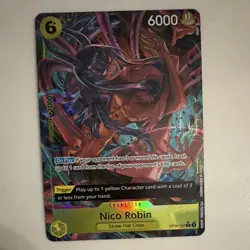 Bandai Nico Robin OP09-107 Emperors in the New World Foil Alt Art - Image 1