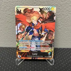 One Piece TCG OP15-002 Lucy Alt Art Leader Adventure on KAMI's Island English - Image 1
