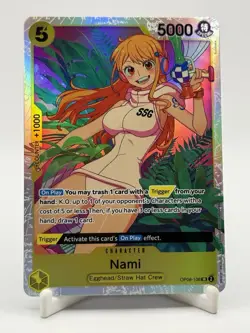 Nami OP08-106 SR One Piece Card Game English Super Rare NM - Image 1