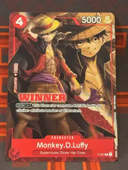Monkey.D.Luffy - P-007 (Winner Pack Vol. 1) P-007 One Piece Promotion Card - Image 1