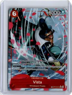 One Piece The Time of Battle OP16-011 Vista (TR) Alt Art English - Image 1
