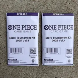 lot of 2 One Piece Card Game Store Tournament Kit 2025 Vol. 4 Factory SEALED - Image 1