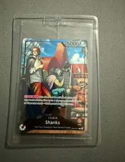 Bandai One Piece Card Game Shanks Leader OP09-001 Alt Art Holo EN *SEALED* - Image 1