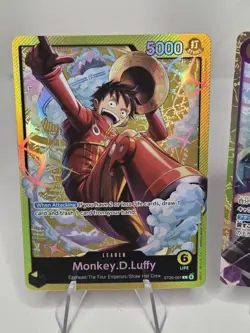 Monkey D Luffy Lot (2) Secret Rare EB02-061 Jap ST29-01 Leader Egghead One Piece - Image 2