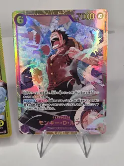 Monkey D Luffy Lot (2) Secret Rare EB02-061 Jap ST29-01 Leader Egghead One Piece - Image 3