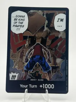 One Piece CCG OP-PR Promo - (Luffy vs. Crocodile) DON!! Card - Image 1