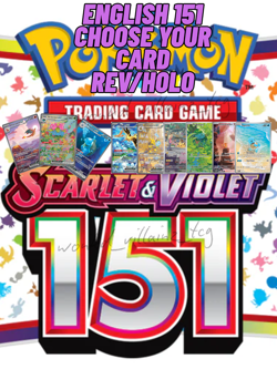 Pokemon Scarlet & Violet 151 English Choose Your Card! - Image 1