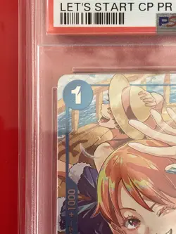 PSA 10 NAMI ONE PIECE CARD OP09-050 PARALLEL LET'S START CAMPAIGN PROMO Japanese - Image 2