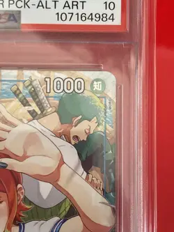 PSA 10 NAMI ONE PIECE CARD OP09-050 PARALLEL LET'S START CAMPAIGN PROMO Japanese - Image 3