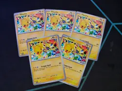 Five (5) Pikachu - SVP 225 - Pokemon World Championship 2025 Promo Card - Image 1