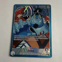 Bandai One Piece CCG Jinbe Leader OP14-040 Eng Holo 5000 Power Cost 5 - Image 1