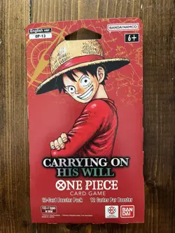 One Piece OP-13 Carrying on His Will Sleeved Booster Pack Lot of 50 New Sealed - Image 2