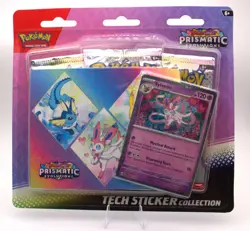 Pokemon TCG Prismatic Evolutions Tech Sticker Set of 3 (Sealed) - Image 3