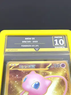 Mew Ex 208/165 UR Gold Japanese 151 Sv2a Rare Pokemon Card 2023 - Get Graded 10 - Image 2