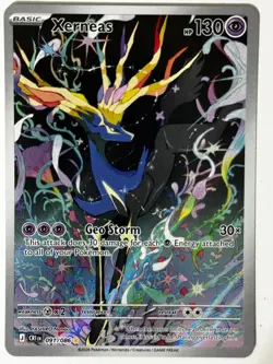 Xerneas 091/086 Holo Illustration Rare Chaos Rising Pokemon Near Mint - Image 1